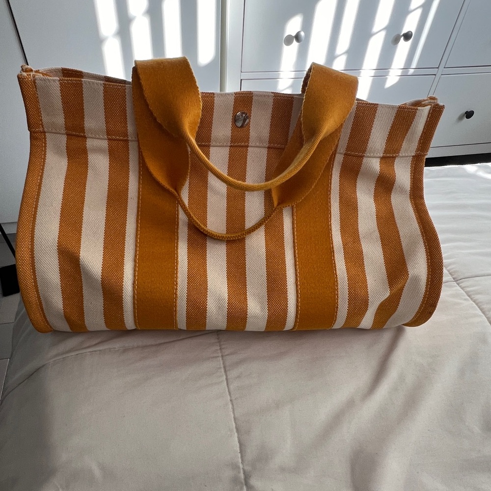 Hermes Canvas Tote Bag